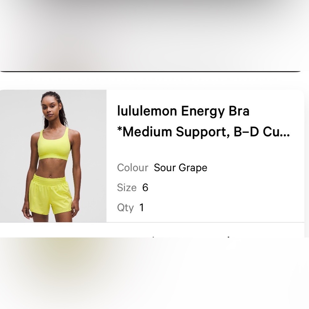 Lululemon Energy Bra